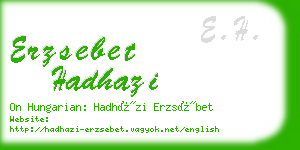 erzsebet hadhazi business card